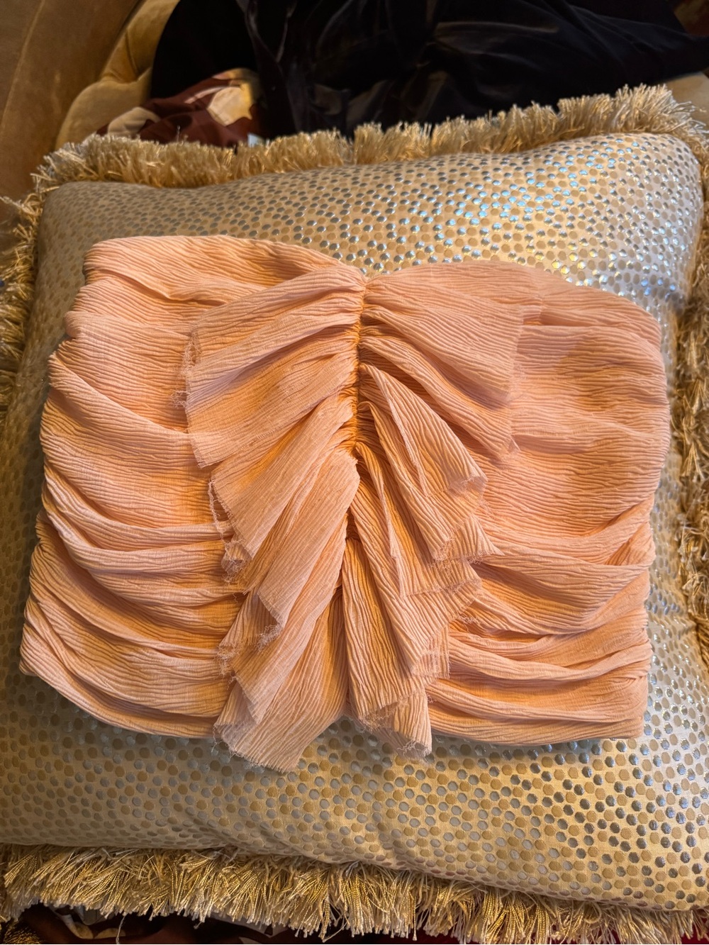 Pleated Ruffle strapless, Bando - Picture 4 of 4